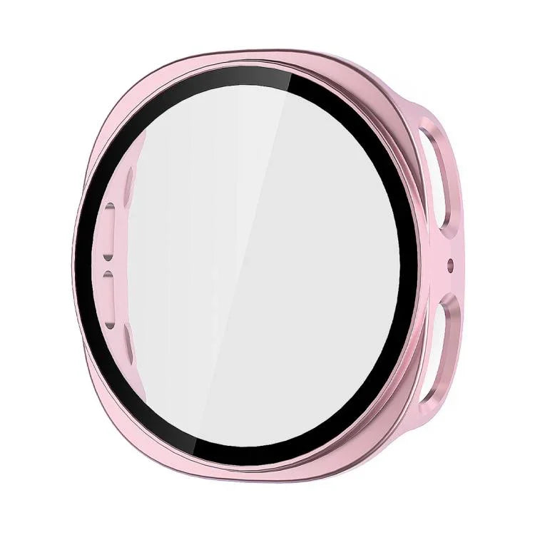 ENKAY Hat-Prince Full Coverage Tempered Glass Film Integrated PC Watch Case, For Samsung Galaxy Watch8 44mm, For Samsung Galaxy Watch8 40mm