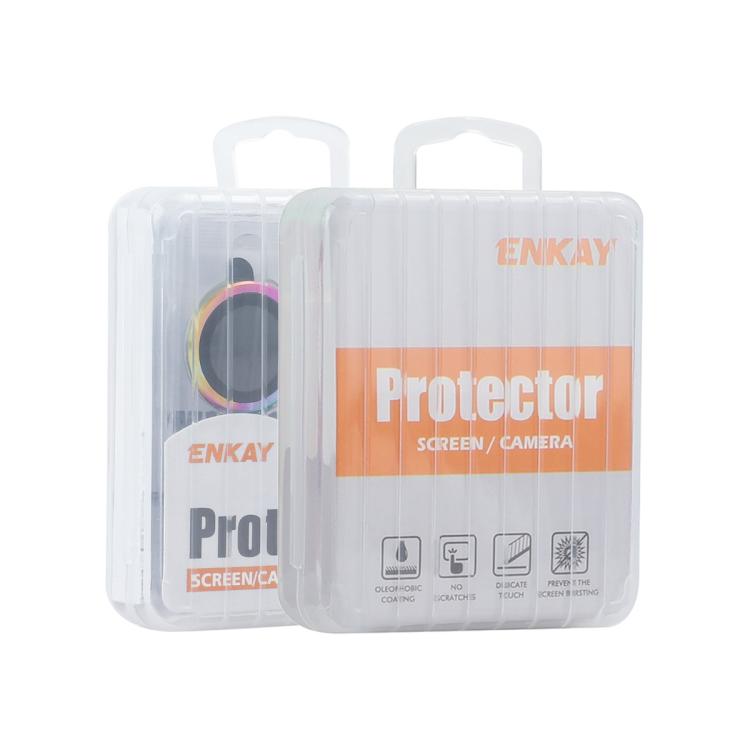 ENKAY 9H Rear Lens Aluminium Alloy Tempered Glass Film, For iPhone 17 Pro / 17 Pro Max, For iPhone 17, For iPhone Air