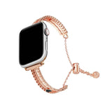 White Stone Love Bracelet Zinc Alloy Watch Band, For Apple Watch 46mm / 49mm / 45mm / 44mm, For Apple Watch 42mm / 41mm / 40mm / 38mm