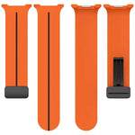 Fold Magnetic Buckle Silicone Watch Band, For Samsung Galaxy Watch8 / Watch8 Classic