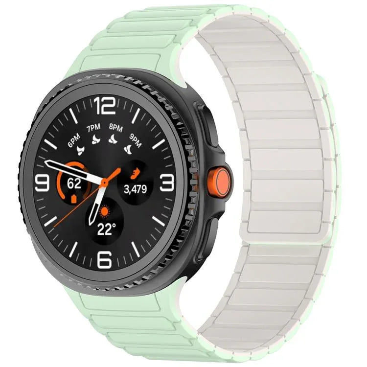 Tri-beads Magnetic Silicone Watch Band, For Samsung Galaxy Watch8 / Watch8 Classic