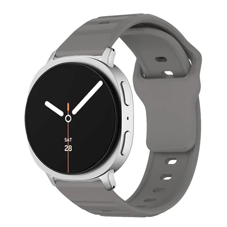 Wave Texture Stud Buckle Silicone Watch Band, For Samsung Galaxy Watch8 / Watch8 Classic