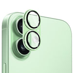 ENKAY Anti-reflection Camera Lens Frosted Armor Aluminium Alloy Tempered Glass Film, For iPhone 17
