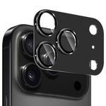 ENKAY CD Texture Aluminium Alloy Tempered Glass Lens Cover Film, For iPhone 17 Pro Max, For iPhone 17 Pro