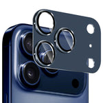 ENKAY CD Texture Aluminium Alloy Tempered Glass Lens Cover Film, For iPhone 17 Pro Max, For iPhone 17 Pro