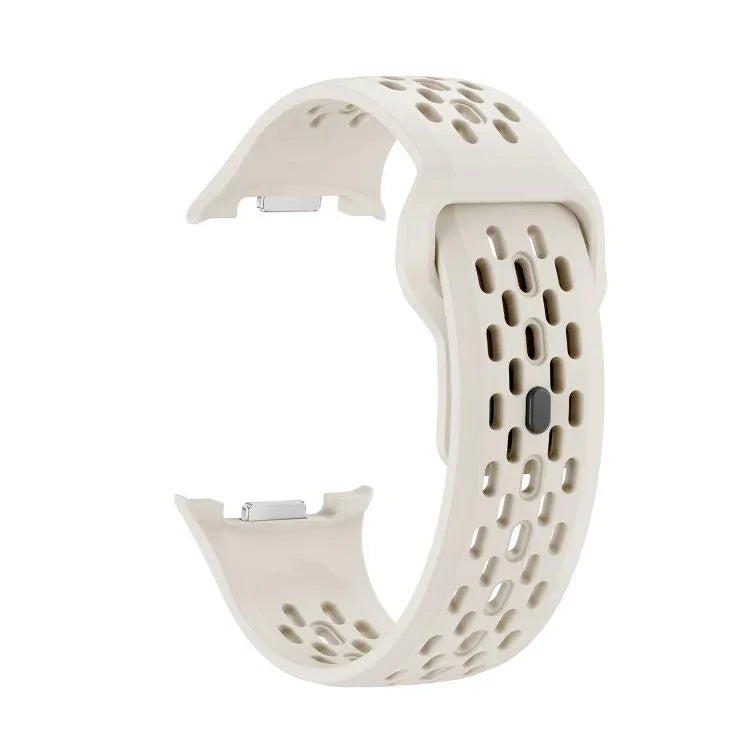 Diamond Bezel and Black Reverse Buckle Silicone Watch Band, For Samsung Galaxy Watch8 44mm, For Samsung Galaxy Watch8 40mm