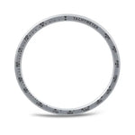 Speed Bezel and Solid Color Stitched Silicone Watch Band, For Samsung Galaxy Watch8 44mm, For Samsung Galaxy Watch8 40mm