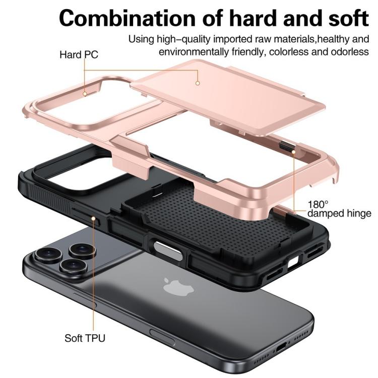 Kalebol Flip Card Wallet Holder Shockproof Phone Case, For iPhone 17 Pro Max, For iPhone 17 Pro, For iPhone 17, For iPhone Air, For iPhone 16 Pro Max, For iPhone 16 Pro, For iPhone 16 Plus, For iPhone 16