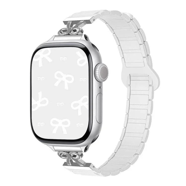 Bow Small Waist Magnetic Silicone Watch Band, For Apple Watch 46mm / 49mm / 45mm / 44mm, For Apple Watch 42mm / 41mm / 40mm / 38mm