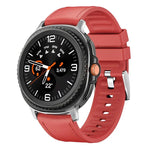 Metal Head Leather Skin Silicone Watch Band, For Samsung Galaxy Watch8 / Watch8 Classic