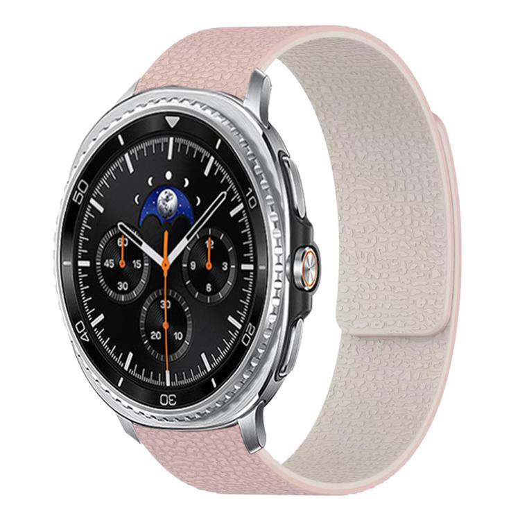 Lychee Texture Soft Magnetic Silicone Watch Band, For Samsung Galaxy Watch Ultra 47mm / Ultra 2025, For Samsung Galaxy Watch8 / 8 Classic