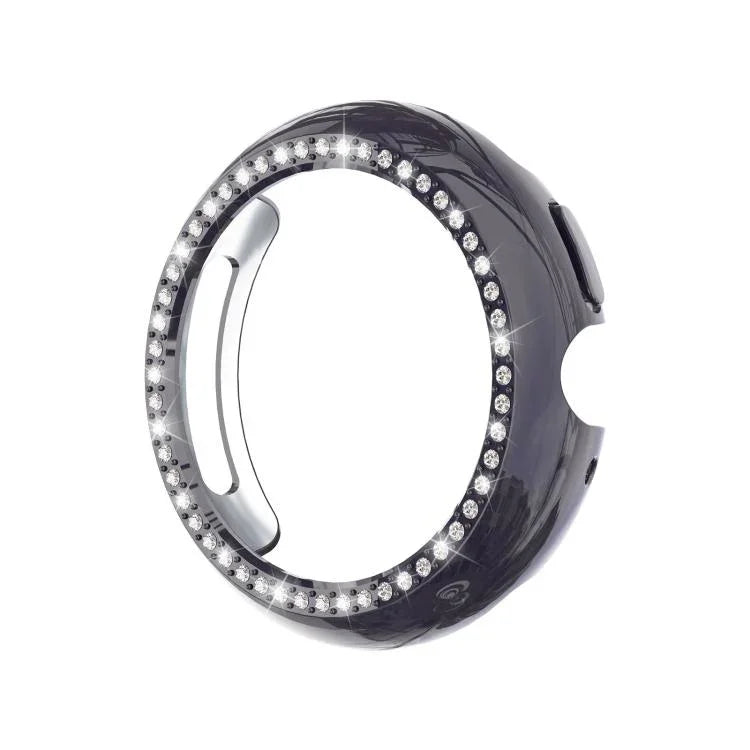 Single Row Diamond Hollow PC Watch Protective Cover, For Google Pixel Watch4 45mm, For Google Pixel Watch4 41mm