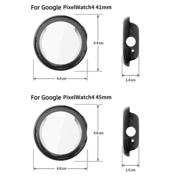Full Coverage Electroplated TPU Watch Protective Cover, For Google Pixel Watch4 45mm, For Google Pixel Watch4 41mm