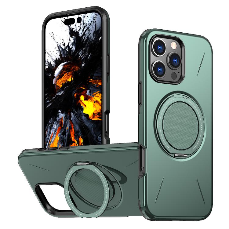 Kalebol Magnetic MagSafe Rotation Holder PC Phone Case, For iPhone 15, For iPhone 14, For iPhone 14 Pro, For iPhone 14 Pro Max, For iPhone 13 Pro Max, For iPhone 13 Pro
