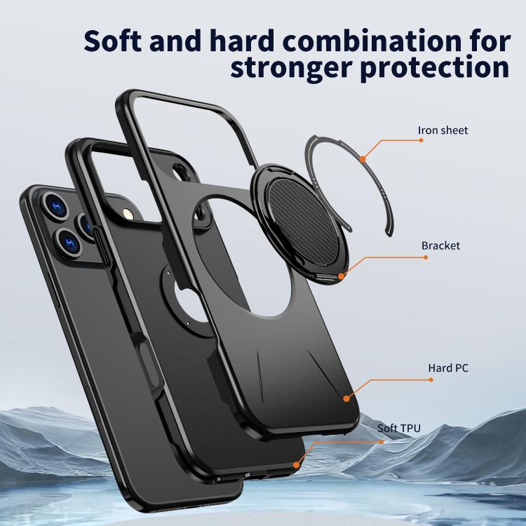 Kalebol Magnetic MagSafe Rotation Holder PC Phone Case, For iPhone 17 Pro Max, For iPhone 17 Pro, For iPhone 17, For iPhone Air, For iPhone 16 Pro Max, For iPhone 16 Pro