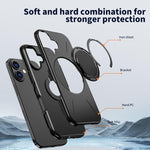 Kalebol Magnetic MagSafe Rotation Holder PC Phone Case, For iPhone 16 Plus, For iPhone 16, For iPhone 15 Pro Max, For iPhone 15 Pro, For iPhone 15, For iPhone 14