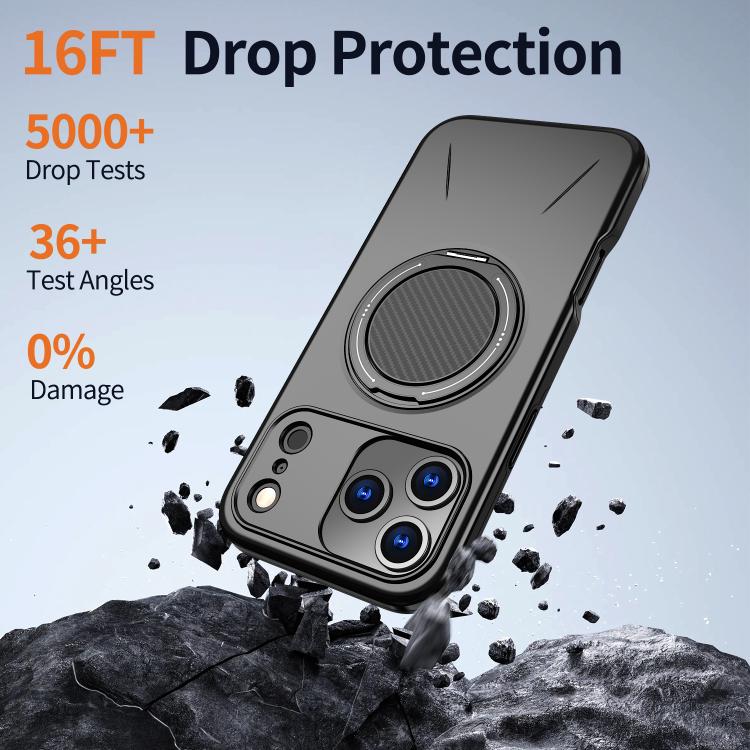 Kalebol Magnetic MagSafe Rotation Holder PC Phone Case, For iPhone 18 Pro, For iPhone 18 Pro Max, For iPhone 17 Pro Max, For iPhone 17 Pro, For iPhone 17, For iPhone Air