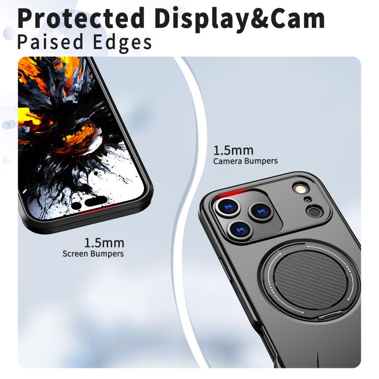 Kalebol Magnetic MagSafe Rotation Holder PC Phone Case, For iPhone 18 Pro, For iPhone 18 Pro Max, For iPhone 17 Pro Max, For iPhone 17 Pro, For iPhone 17, For iPhone Air