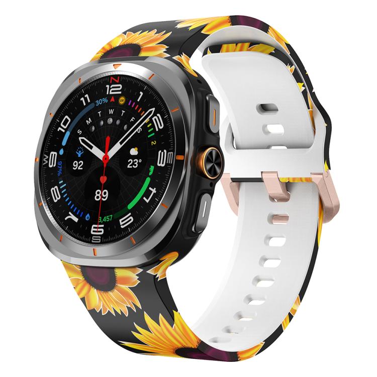 Printed Silicone Watch Band, For Samsung Galaxy Watch Ultra 47mm / Ultra 2025