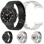 Integrated Three Beads Metal Titanium Watch Band, For Samsung Galaxy Watch8 / Watch8 Classic