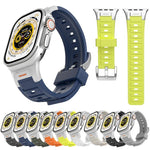Pioneer Metal Joint Colorful Silicone Watch Band, For Apple Watch 46mm / 49mm / 45mm / 44mm, For Apple Watch 42mm / 41mm / 40mm / 38mm