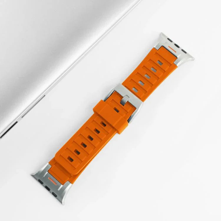 Pioneer Metal Joint Colorful Silicone Watch Band, For Apple Watch 46mm / 49mm / 45mm / 44mm, For Apple Watch 42mm / 41mm / 40mm / 38mm