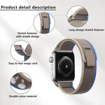 Wild Path Loop Nylon Watch Band with 3D Curved Film, For Apple Watch Series 9 / 8 / 7 41mm, For Apple Watch 3 / 2 / 1 38mm, For Apple Watch 3 / 2 / 1 42mm