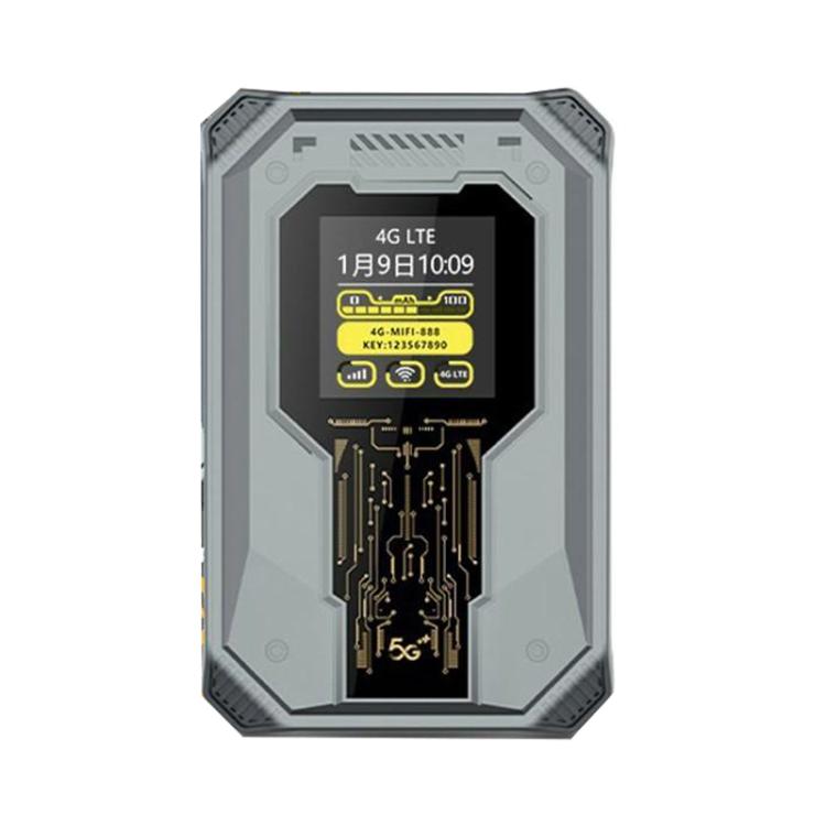 A50 Support 8 Devices Portable SIM Card 4G WiFi Router Rechargeable Time Display Router, A50