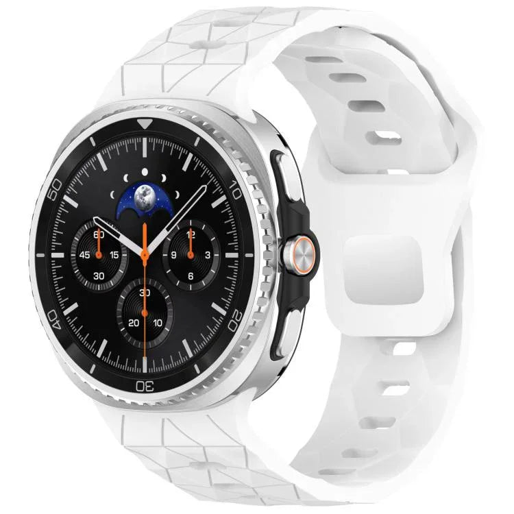 Football Texture Reverse Steel Buckle Silicone Watch Band, For Samsung Galaxy Watch8 / Watch8 Classic