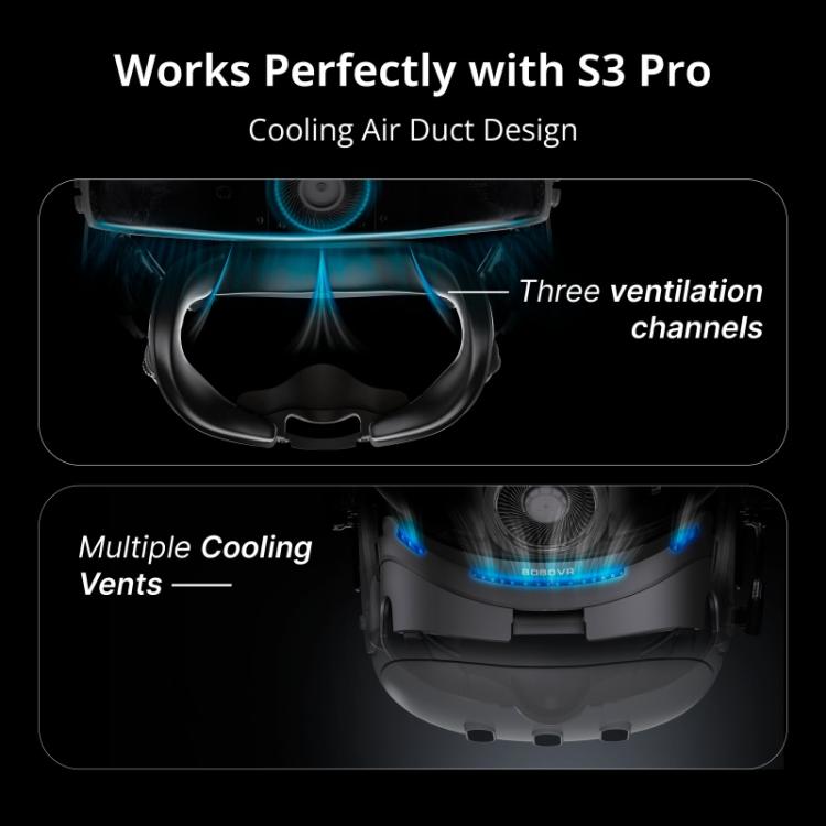 BOBOVR F3 For Meta Quest 3 Replacement Face Mask Cooling Padding VR Headset Face Cushion, F3