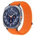 Woven Nylon Hook And Loop Fastener Metal Interface Watch Band, For Samsung Galaxy Watch Ultra 47mm / Ultra 2025