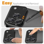 NORTHJO CD Vein Camera Lens Protector Tempered Glass Rear Lens Film, For iPhone 17 Pro Max, For iPhone 17 Pro