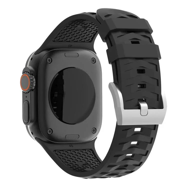 Tire Texture Two-Color Silicone Watch Band, For Apple Watch 46mm / 49mm / 45mm / 44mm, For Apple Watch 42mm / 41mm / 40mm / 38mm