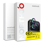 NORTHJO Camera Lens Protector CD Metal Ring Tempered Glass Film, For iPhone 17 Pro / 17 Pro Max