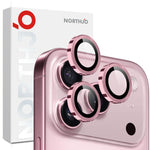 NORTHJO Camera Lens Protector CD Metal Ring Tempered Glass Film, For iPhone 17 Pro / 17 Pro Max