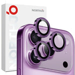 NORTHJO Camera Lens Protector CD Metal Ring Tempered Glass Film, For iPhone 17 Pro / 17 Pro Max