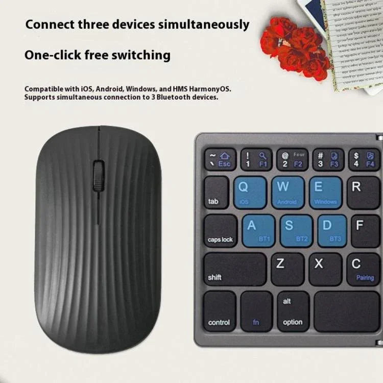 B089 Foldable Wireless Keyboard Mouse Set, B089