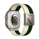 Z Shaped Magnetic Clasp Two Color Nylon Watch Band, For Apple Watch 46mm / 49mm / 45mm / 44mm, For Apple Watch 42mm / 41mm / 40mm / 38mm
