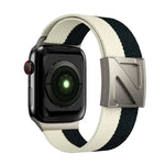 Z Shaped Magnetic Clasp Two Color Nylon Watch Band, For Apple Watch 46mm / 49mm / 45mm / 44mm, For Apple Watch 42mm / 41mm / 40mm / 38mm