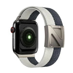 Z Shaped Magnetic Clasp Two Color Nylon Watch Band, For Apple Watch 46mm / 49mm / 45mm / 44mm, For Apple Watch 42mm / 41mm / 40mm / 38mm