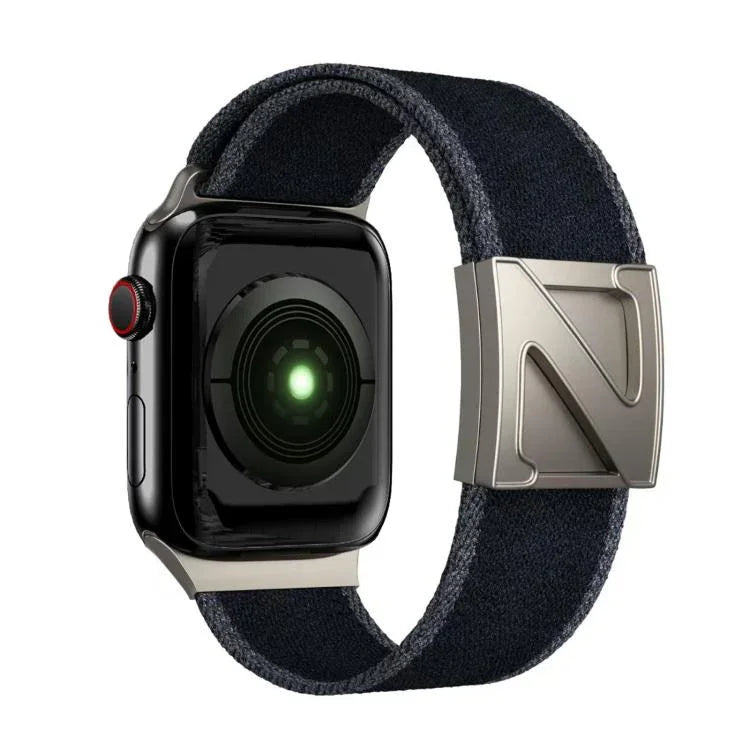 Z Shaped Magnetic Clasp Two Color Nylon Watch Band, For Apple Watch 46mm / 49mm / 45mm / 44mm, For Apple Watch 42mm / 41mm / 40mm / 38mm