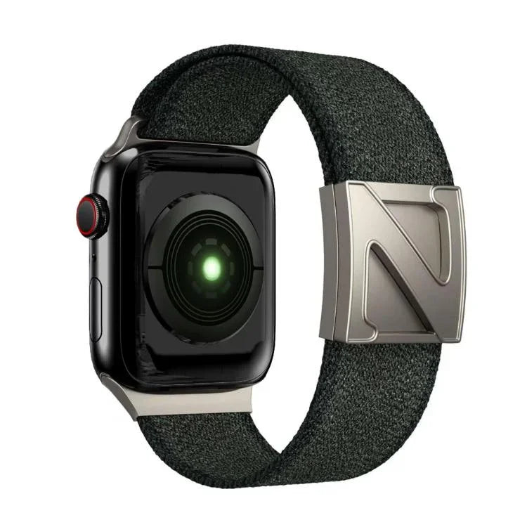 Z Shaped Magnetic Clasp Two Color Nylon Watch Band, For Apple Watch 46mm / 49mm / 45mm / 44mm, For Apple Watch 42mm / 41mm / 40mm / 38mm