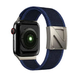 Z Shaped Magnetic Clasp Two Color Nylon Watch Band, For Apple Watch 46mm / 49mm / 45mm / 44mm, For Apple Watch 42mm / 41mm / 40mm / 38mm