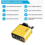 TE-PD43 Type-C x 3, USB-A x 2 Multi-port Charger for Mobile Phones / Tablets，UK Plug, UK Plug