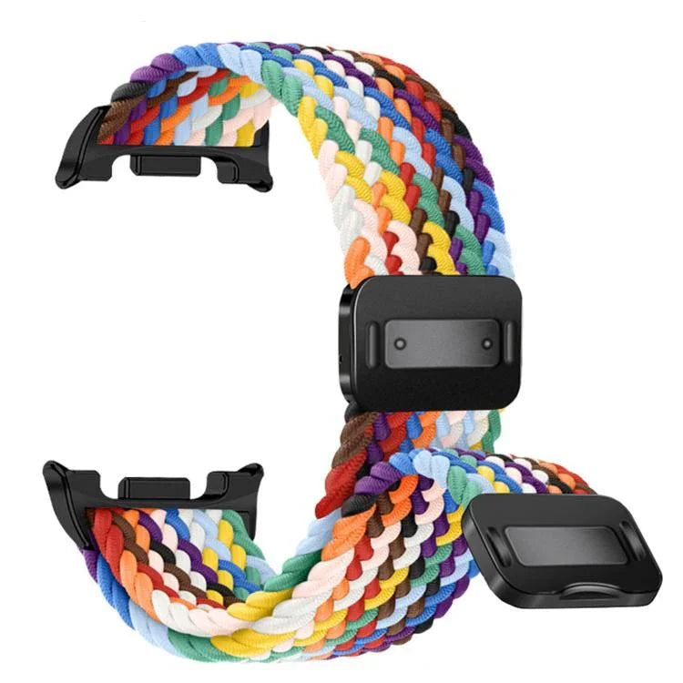 Magnetic Snap Elastic Nylon Braided Watch Band, For Samsung Galaxy Watch8 / Watch8 Classic