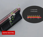 K-SKIN KD388A Electric Ceramic Hair Straightener Combs PTC Heating Hair Care Styling Comb Auto Massager Straightening Lrons