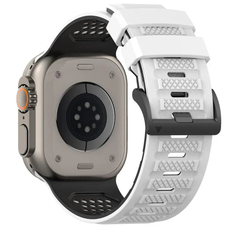 Check Design Breathable Silicone Watch Band, For Apple Watch 46mm / 49mm / 45mm / 44mm