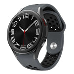Two Color Reverse Buckle Silicone Watch Band, For Samsung Galaxy Watch FE / 7 / 6 / 5 / 4