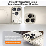 Change to 17 Big Lens Window Frosted MagSafe Phone Case, For iPhone 17 Pro Max, For iPhone 17 Pro, For iPhone 17, For iPhone Air, For iPhone 16 Pro Max, For iPhone 16 Pro, For iPhone 16 Plus, For iPhone 16