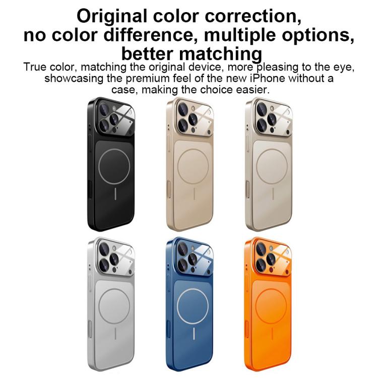 Change to 17 Big Lens Window Frosted MagSafe Phone Case, For iPhone 15 Pro Max, For iPhone 15 Pro, For iPhone 15 Plus, For iPhone 15, For iPhone 14 Plus, For iPhone 14, For iPhone 14 Pro, For iPhone 14 Pro Max